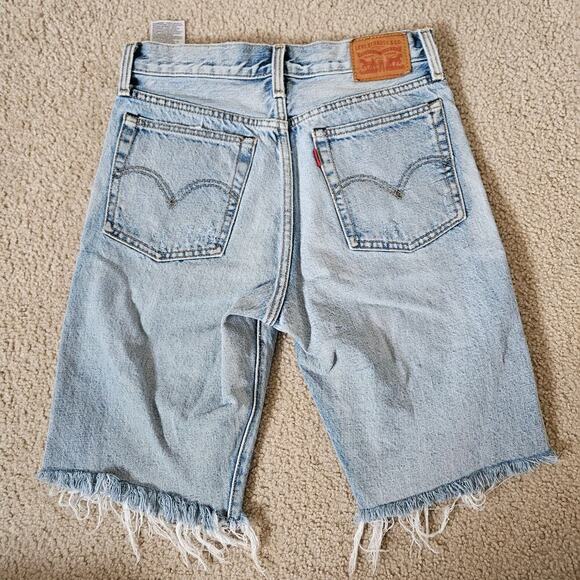 Custom LEVI'S Wedgie Straight Jean Cutoffs 28 - Picture 2 of 8